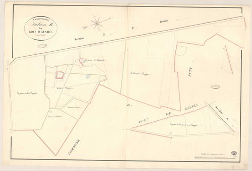 COURCOURONNES. - Section B : Bois Briard (le). 