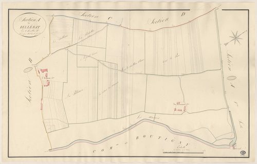 COURDIMANCHE-SUR-ESSONNE. - Section A : Bellébat, 2e feuille. 