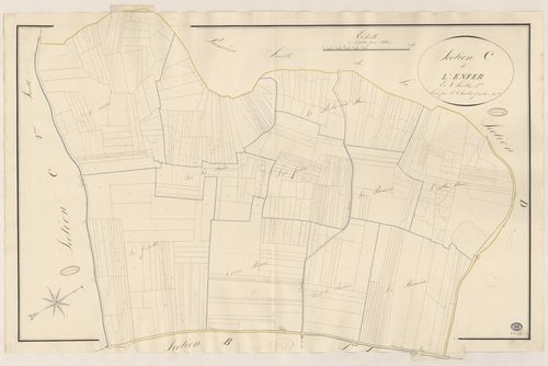 COURDIMANCHE-SUR-ESSONNE. - Section C : Enfer (l'), 1ère feuille. 