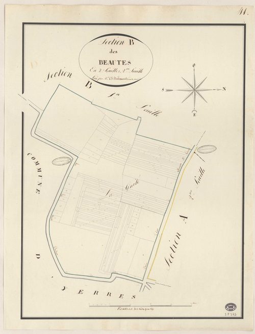 CROSNE. - Section B : Beautés (les), 2e feuille. 
