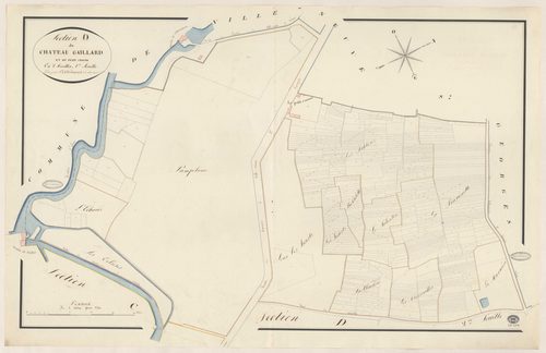 CROSNE. - Section D : Château Gaillard, 1ère feuille. 