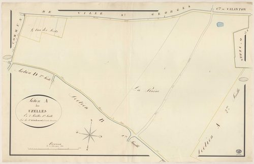 CROSNE. - Section A : Uzelles (les), 1ère feuille. 