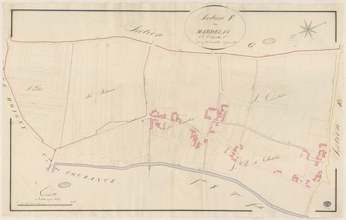 DANNEMOIS. - Section F : Mardelas (les), 1ère feuille. 