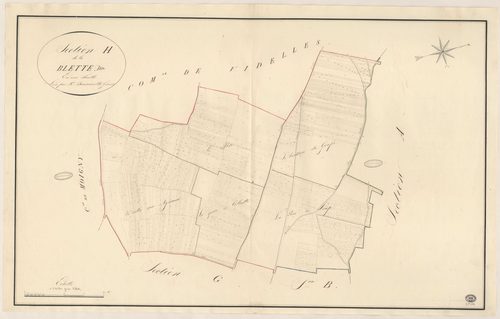 DANNEMOIS. - Section H : Blette (la). 