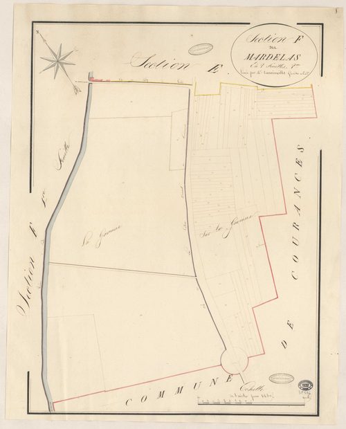 DANNEMOIS. - Section F : Mardelas (les), 2e feuille. 