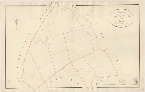 D'HUISON-LONGUEVILLE. - Section D : Bois (les), 2e feuille. 
