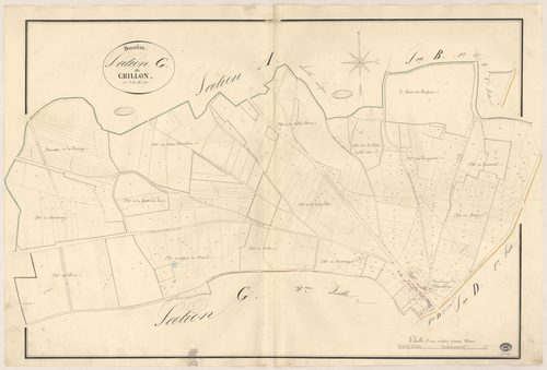DOURDAN. - Section G : Grillon, 1ère feuille. 