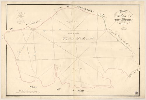 DOURDAN. - Section A : Forêt de Saint-Arnoult (la), 1ère feuille. 