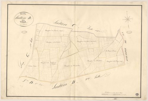 DOURDAN. - Section D : Ville (la), 1ère feuille. 