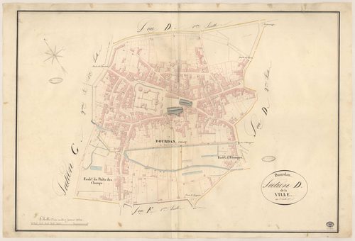 DOURDAN. - Section D : Ville (la), 3e feuille. 
