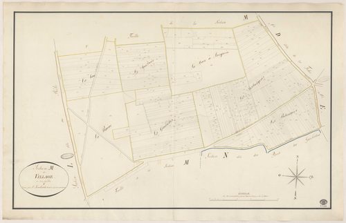 DRAVEIL. - Section M : Village (le), 2e feuille. 