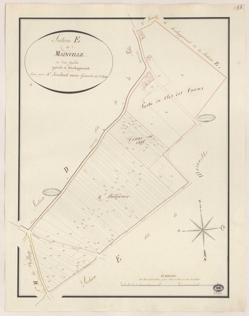 DRAVEIL. - Section E : Mainville, 3e feuille. 