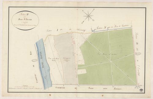 DRAVEIL. - Section H : Bois Victor (le), 1ère feuille. 