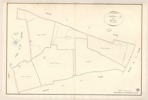 ECHARCON. - Section A : Butte (la), 2e feuille. 