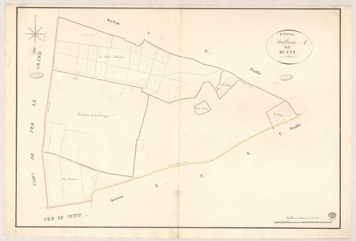 ECHARCON. - Section A : Butte (la), 1ère feuille. 