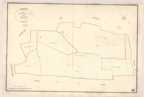 ECHARCON. - Section A : Butte (la), 3e feuille. 