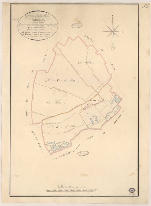 ECHARCON. - Plan d'assemblage. 