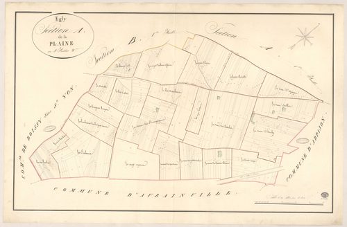 EGLY. - Section A : Plaine (la), 2e feuille. 
