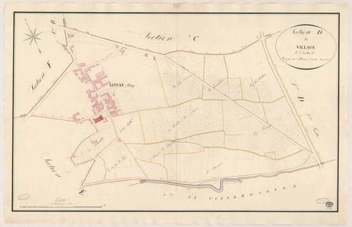 EPINAY-SUR-ORGE. - Section D : Village (le), 1ère feuille. 