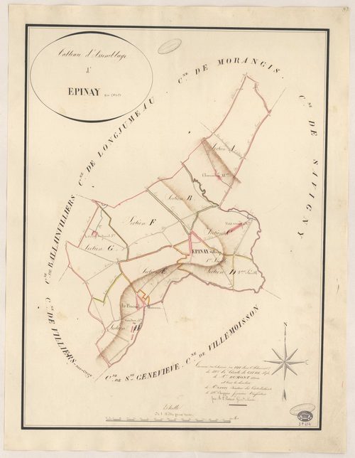 EPINAY-SUR-ORGE. - Plan d'assemblage. 