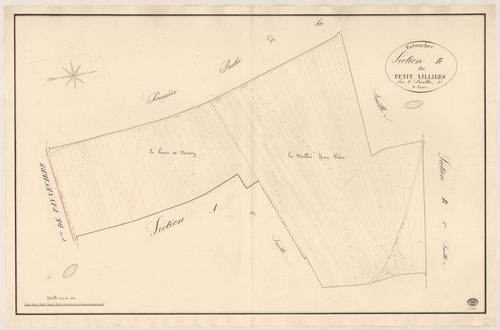 ESTOUCHES. - Section B : Petit Villiers (le), 4e feuille. 