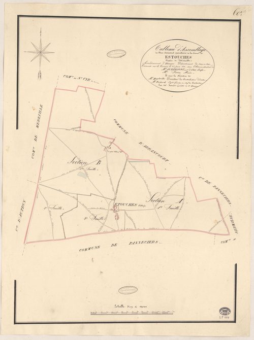 ESTOUCHES. - Plan d'assemblage. 