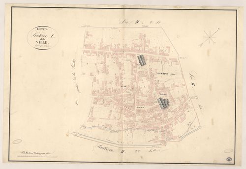 ETAMPES. - Section I : Ville (la), 1ère feuille. 