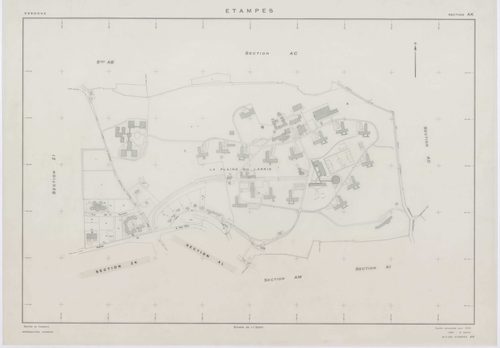 ETAMPES, plans minutes de conservation : tableau d'assemblage u ,1970, Ech. 1/5000, tableau d'assemblage r, 1970, Ech. 1/20000 ; plans des sections AB, AC, AR, AT, BC, BH, BI, BK,BN, BO, YA, YB, YC, YD, YE, YH, YI, YK, ZA, ZB, ZC, ZD, ZE, ZH, ZI, ZK, ZL, 