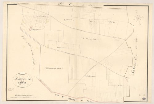 ETAMPES. - Section D : Grange (la), 2e feuille. 