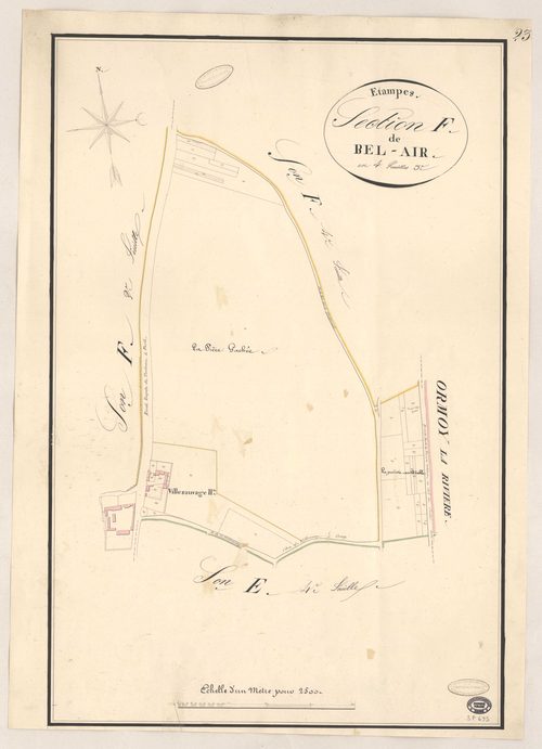 ETAMPES. - Section F : Bel-Air, 3e feuille. 