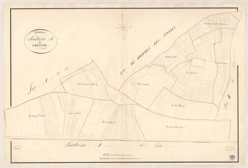 ETAMPES. - Section A : Chesnay (le), 3e feuille. 