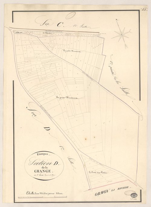 ETAMPES. - Section D : Grange (la), 3e feuille. 