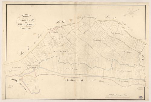 ETAMPES. - Section H : Faubourg Saint-Pierre, 3e feuille. 