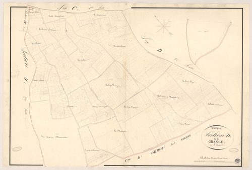 ETAMPES. - Section D : Grange (la), 1ère feuille. 