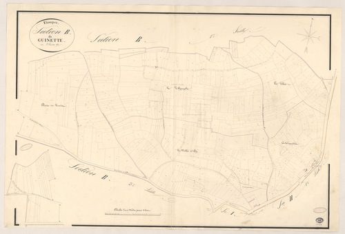 ETAMPES. - Section B : Guinette, 2e feuille. 