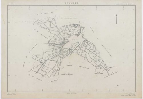 ETAMPES, plans minutes de conservation : tableau d'assemblage u ,1970, Ech. 1/5000, tableau d'assemblage r, 1970, Ech. 1/20000 ; plans des sections AB, AC, AR, AT, BC, BH, BI, BK,BN, BO, YA, YB, YC, YD, YE, YH, YI, YK, ZA, ZB, ZC, ZD, ZE, ZH, ZI, ZK, ZL, 