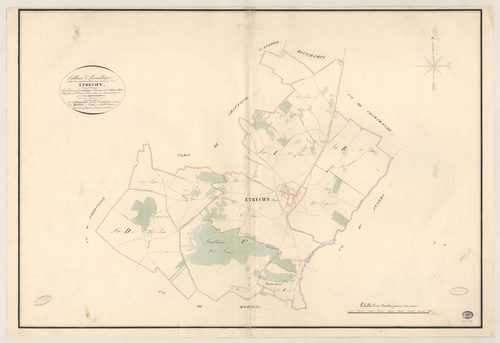 ETRECHY. - Plan d'assemblage. 
