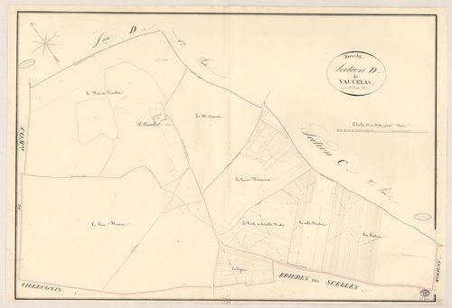 ETRECHY. - Section D : Vaucelas, 2e feuille. 
