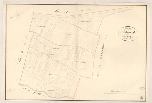 ETRECHY. - Section B : Ventué (le), 1ère feuille. 