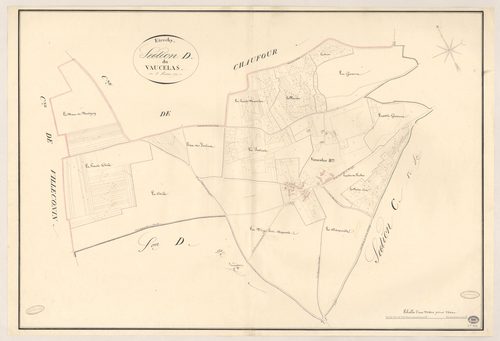 ETRECHY. - Section D : Vaucelas, 1ère feuille. 