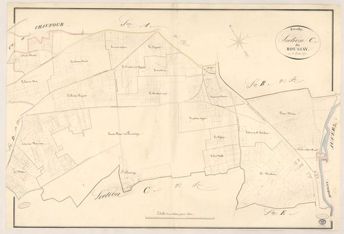 ETRECHY. - Section C : Roussay (le), 1ère feuille. 