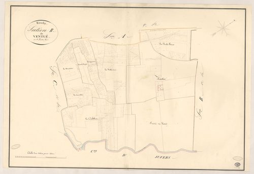 ETRECHY. - Section B : Ventué (le), 2e feuille. 