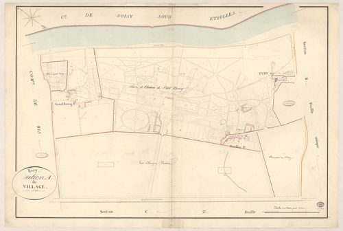 EVRY. - Section A : Village (le), 1ère feuille. 