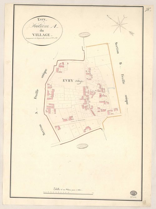 EVRY. - Section A : Village (le), 2e feuille. 