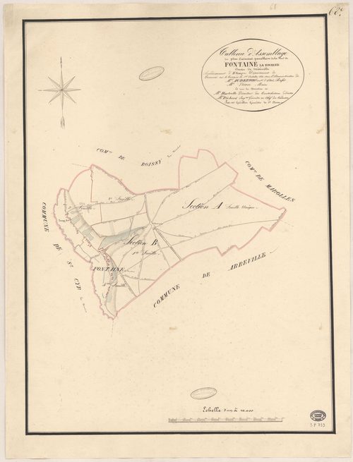 FONTAINE-LA-RIVIERE. - Plan d'assemblage. 