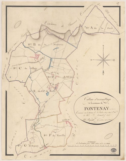 FONTENAY-LES-BRIIS. - Plan d'assemblage. 