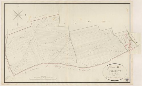 FONTENAY-LES-BRIIS. - Section G : Arpenty (l'), 2e feuille. 