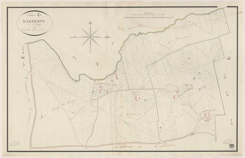 FONTENAY-LES-BRIIS. - Section G : Arpenty (l'), 1ère feuille. 