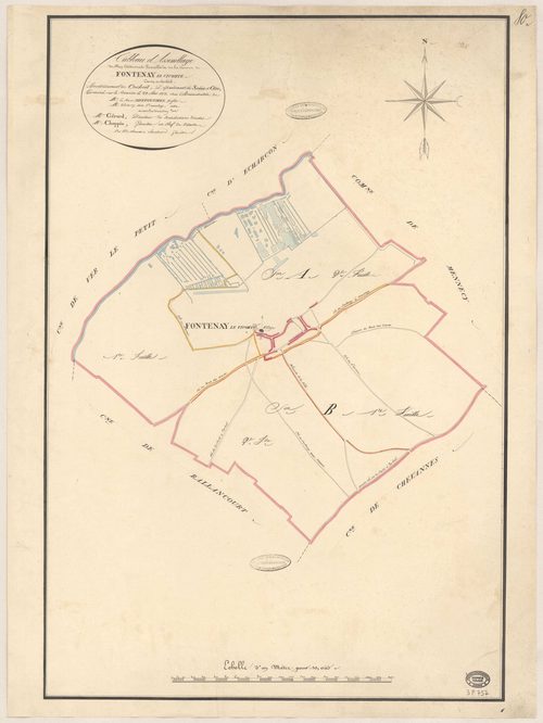 FONTENAY-LE-VICOMTE. - Plan d'assemblage. 