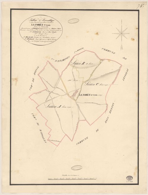 FORET-SAINTE-CROIX (LA). - Plan d'assemblage. 